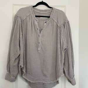 Free People Long Sleeve Shirt Tunic